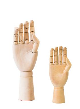 空间纯实木多关节手模北欧风摆件