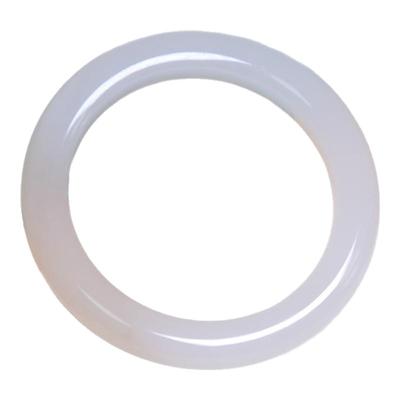 珪宝和田玉冰藕粉手镯女款53.2mm