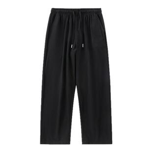 男士上班无磁无铁速干夏季薄款男裤冰丝休闲裤春秋透气运动裤凉感