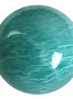 天然老料天河石无孔单珠多宝圆珠