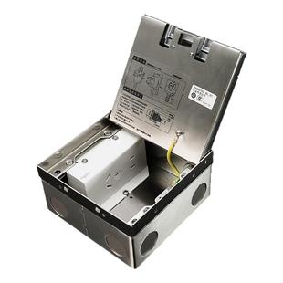 施耐德嵌入式隐藏式地插网络插座隐形纯平插座五孔带底盒地面插座