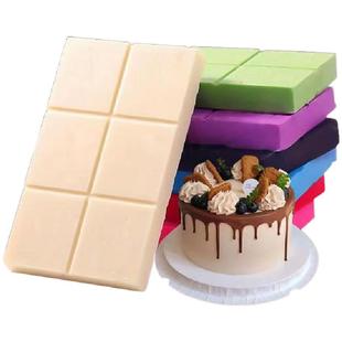 黑白巧克力排块大板块商用烘焙专用块砖红色蛋糕淋面原料代可可脂