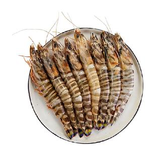 九节虾斑节虾超大竹节虾特大基围虾鲜活速冻大虾海鲜黑虎虾鲜虾