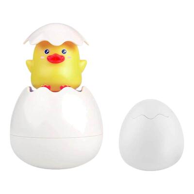 宝宝洗澡玩具喷水小黄鸭子花洒蛋壳儿童浴室下雨男女孩戏水恐龙蛋