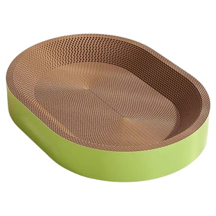 猫咪用圆盘60CM大号椭圆猫抓板瓦楞纸猫窝一体耐磨不掉屑磨爪神器