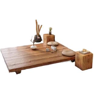 日式榻榻米实木床主卧室1.8米1.5米双人床落地台矮床酒店民宿诧寂