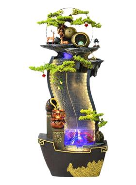 循环流水办公室生财装饰假山喷泉