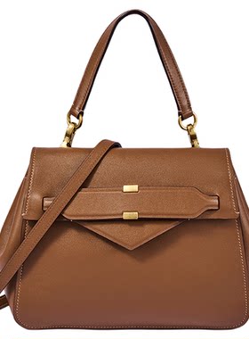 【董洁同款】迪桑娜信函女包信封包软牛皮包通勤大容量单肩斜挎包