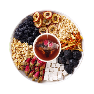 三焦不通茶上热下寒中焦淤堵乌梅桑葚陈皮玫瑰三焦通养生茶包茯苓