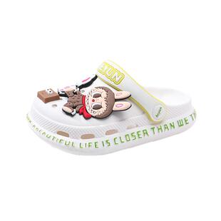 拉布布儿童洞洞鞋女童拖鞋夏季新款凉拖防滑软底凉鞋女孩沙滩童鞋