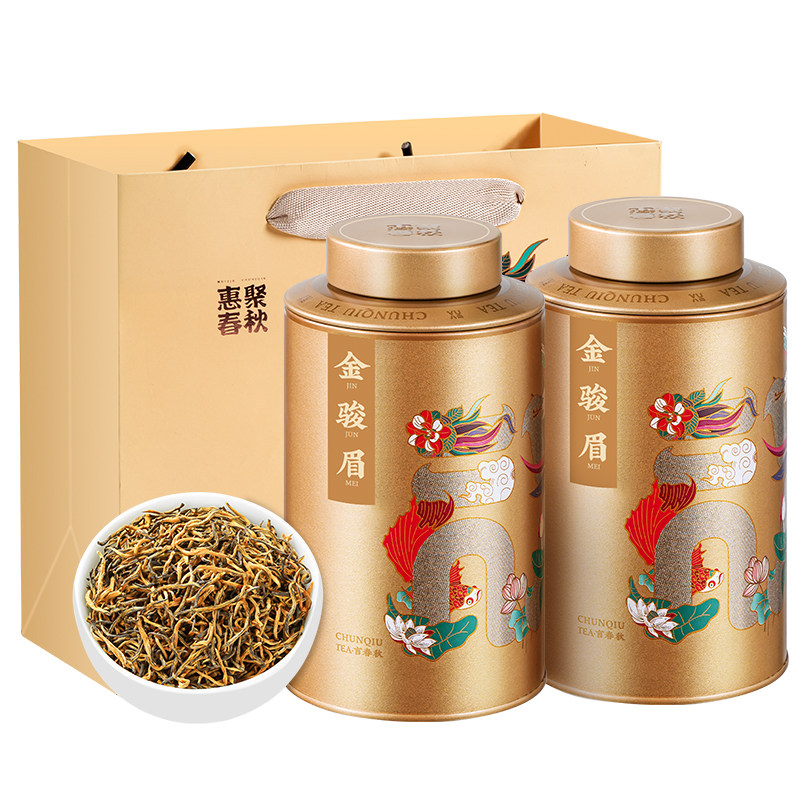 惠聚春秋2026新茶正宗武夷金骏眉红茶特级浓香蜜香型茶礼250g