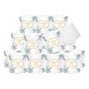 铂丽雅丝柔加厚卷纸18卷纸巾柔韧有芯卷筒家用整箱旗舰店