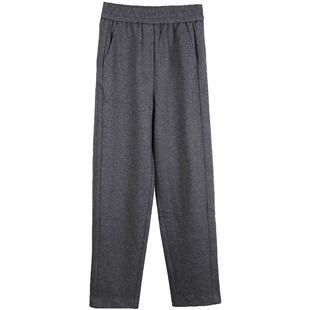 Lavinia 春秋新款羊毛混纺加厚高腰直筒西装裤女气质通勤