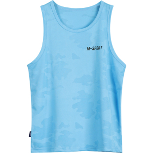 胖男童速干背心夏款薄中大童儿童篮球服上衣无袖T恤男孩运动球衣