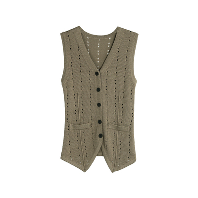 修身显瘦坎肩上衣针织背心马甲