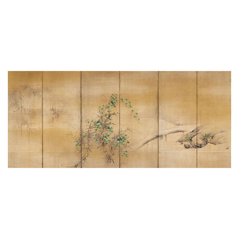 新中式日式横版简约诧寂风无框画