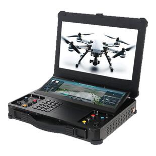 研涛双屏无人机地面站便携式无人车/船控制台飞行控制终端电脑机器人远程基站无人设备集成化工作站计算机