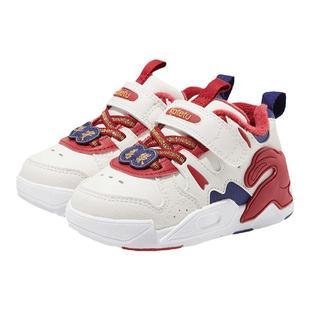 卡特兔儿童板鞋男童春季2025新款白色高帮鞋女童运动鞋宝宝跑步鞋