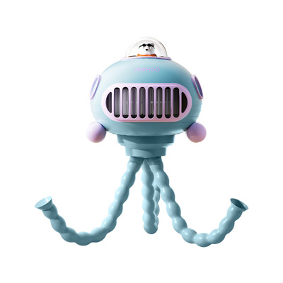 英氏摇头婴儿手推车小风扇八爪鱼