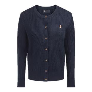 【含羊毛】暇步士女装针织开衫2025秋季新款经典圆领绞花针织毛衣