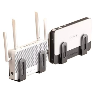 路由器置物架免打孔光猫wifi机顶盒放置架墙上壁挂式排插收纳支架