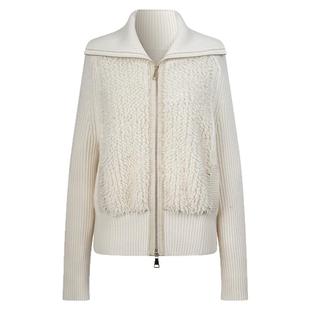 JAN AN NO 简爱诺高级感气质米白色绵羊毛外套冬季新款J2560079WT