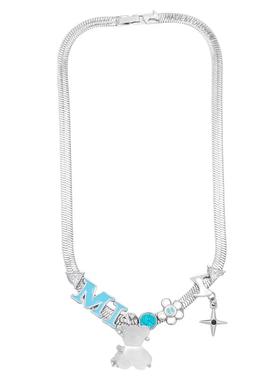 多巴胺字母项链女锁骨链