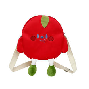 日系可爱卡通水果帆布包小学生单肩斜挎小包包2025新款百搭手机包