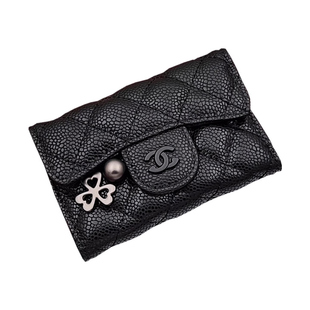 鱼子酱小钱包女士新款真皮高级感硬币零钱包三折叠短款小巧小香风