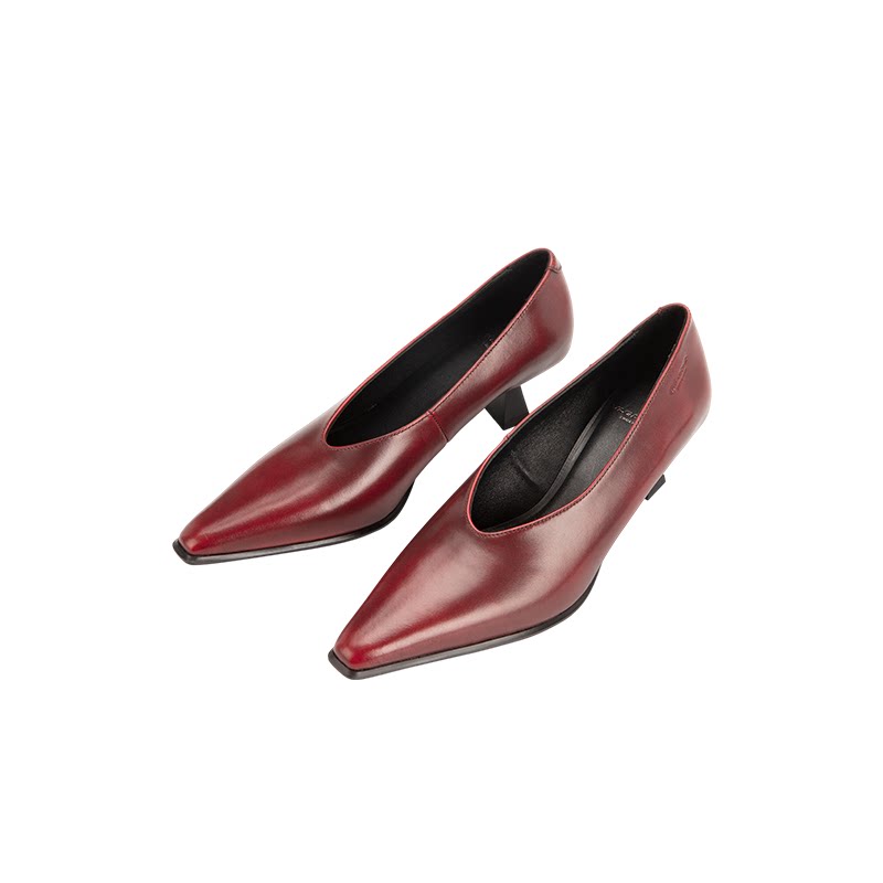 【双11新品】Vagabond ALISSA女鞋牛皮尖头粗跟高跟鞋2026秋冬