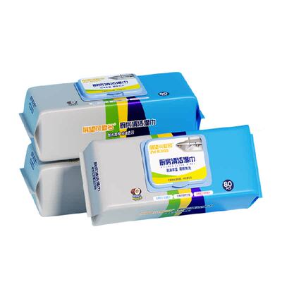 可爱多厨房湿巾强力去油污