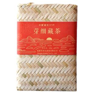 破晓600g中翕一级砖四川雅安藏茶黑茶贡尖芽细南路边茶周公山茶厂