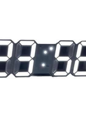 3D数字闹钟家用桌面时钟挂墙客厅高级感创意LED壁挂电子时钟挂表