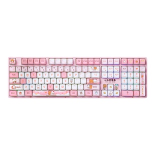 akko 5108B Plus 一二和布布可爱小熊联名键盘热插拔有线办公游戏