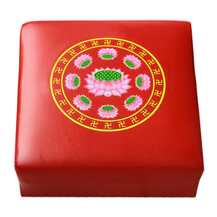 拜凳拜垫莲花磕头打坐垫椅子跪拜墩加厚实木海绵瑜伽禅修蒲团家用
