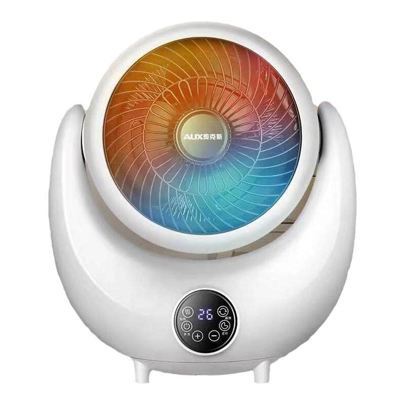 奥克斯取暖器家用台式暖风机小型省电暖气小太阳电暖器浴室热风机