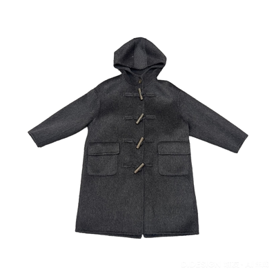 亲子装儿童双面呢羊毛大衣外套