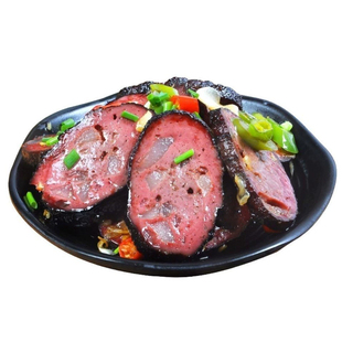 贵州特色美食血豆腐 贵阳小吃猪血粑柴火烟熏豆腐丸子散装农家作