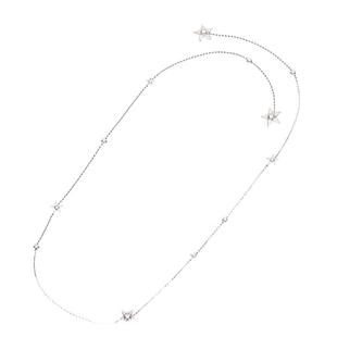 情人节礼物珠宝晚宴925纯银五角星长款项链精致冷清感彗星毛衣链