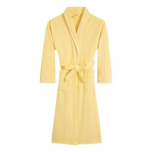 纯棉加厚毛巾料浴袍酒店情侣睡袍男女加大码吸水浴衣薄夏秋冬订做