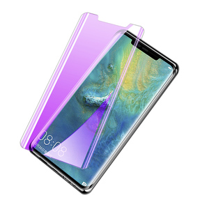 适用华为mate20pro钢化膜高清玻璃防摔meta20pro手机膜全包保护LYA-AL00防窥uv水凝膜全胶华为mt20rs保时捷版