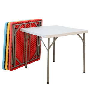 折叠餐桌正方形家用便携简易麻将桌椅小户型摆摊四方吃饭桌掼蛋桌