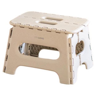 禧天龙塑料折叠凳浴室便携成人马扎家用加厚换鞋凳客厅结实矮凳