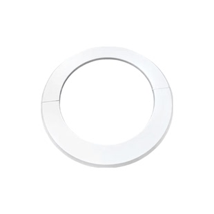 厨房油烟机管道分体遮丑盖排烟管烟道口封口装饰盖玻璃墙孔圆形环