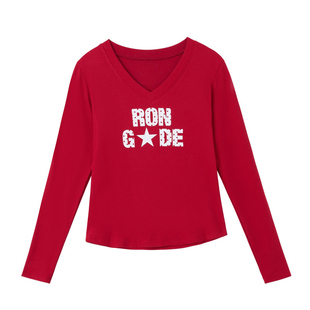 舞蹈服广场舞服装运动新款套装跳舞长袖t恤宽松弯刀工装裤女春秋