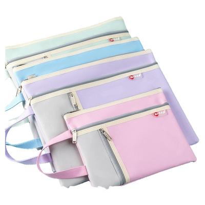 牛津布文件袋拉链式帆布手提包