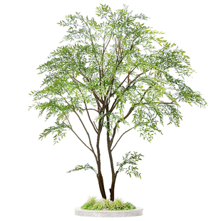 仿真绿植大型枫树鸡爪槭仿真树造景室内别墅酒店橱窗天井装饰假树