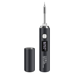 鹿仙子数显USB充电式电烙铁便携式无线电焊笔焊接小型焊锡枪家用