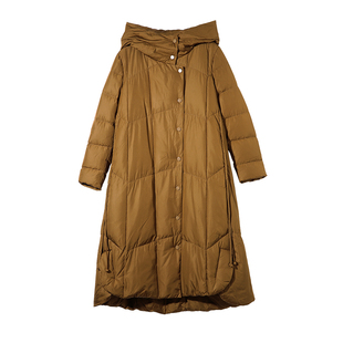 【秋冬精选】ZOLLE因为经典款纯色长款保暖羽绒大衣女25秋冬新品