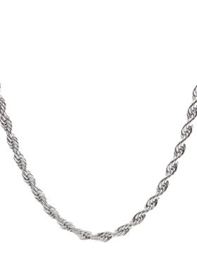 钛钢材质男女通用素链百搭